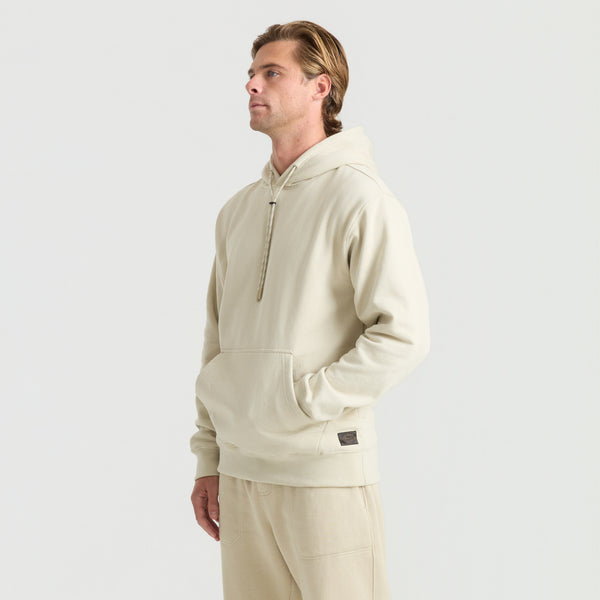 Roark Bolo Fleece Hoodie In Fossil