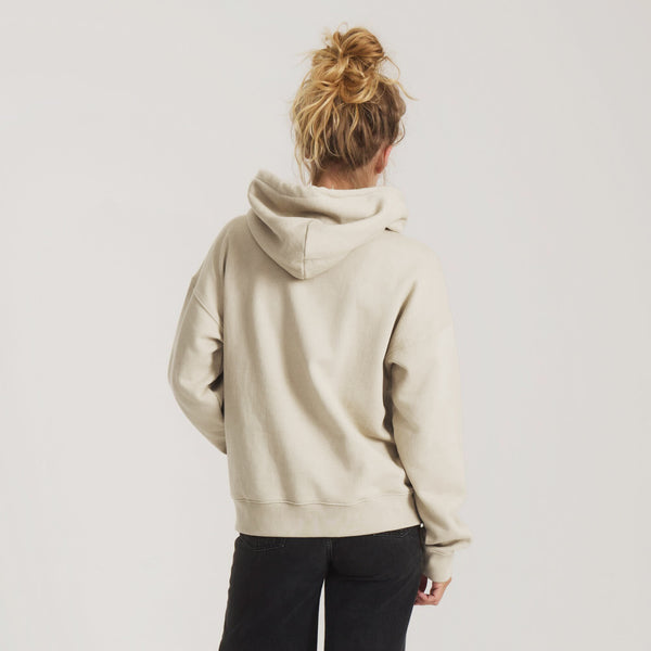 Roark Bolo Fleece Hoodie In Fossil