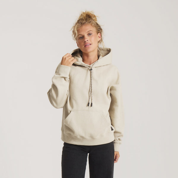 roark Bolo Fleece Hoodie in Fossil