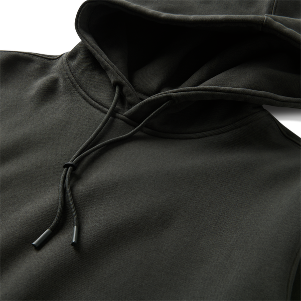 Roark Bolo Fleece Hoodie In Onyx