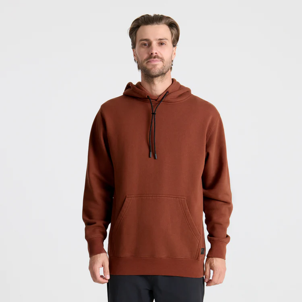 Roark Bolo Fleece Hoodie In Red Clay