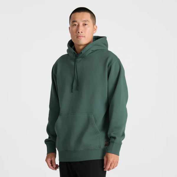 roark Bolo Fleece Hoodie In Slate Green