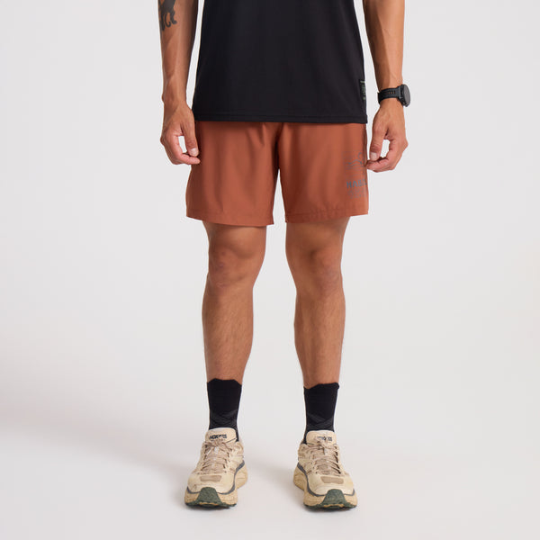 Roark Bommer 2.0 7" Shorts In Burnt Orange