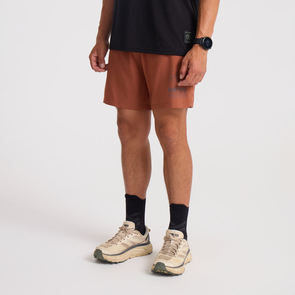 Roark Bommer 2.0 7" Shorts In Burnt Orange