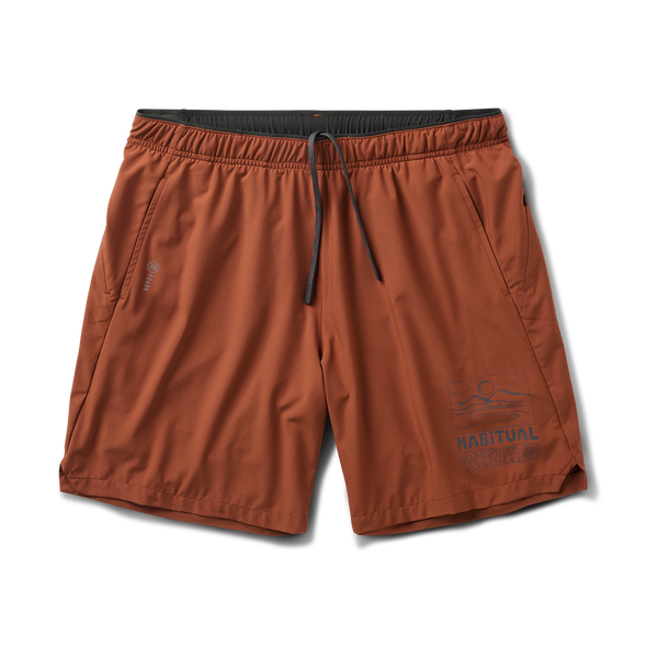 roark Bommer 2.0 7" Shorts in Burnt Orange