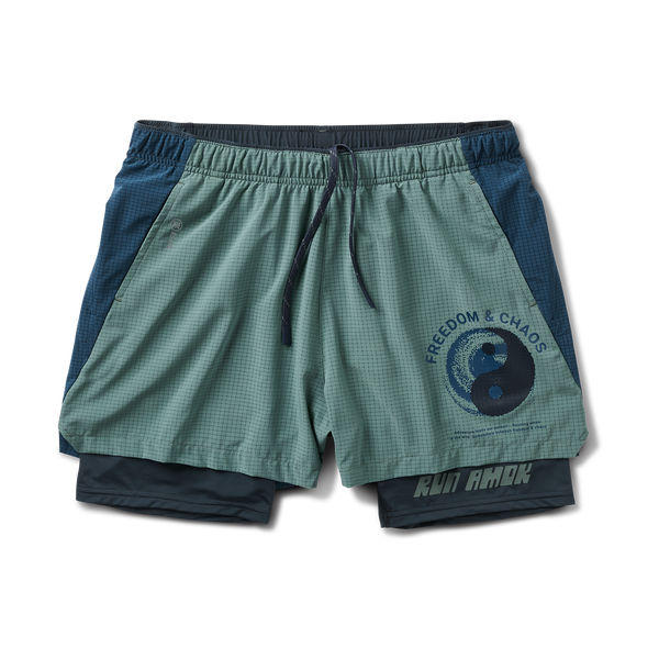 roark Bommer 3.5" Shorts in Slate Green
