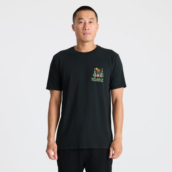 Roark Cactus Garden Premium Tee In Black
