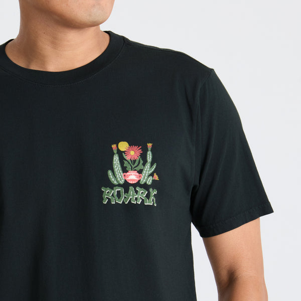 Roark Cactus Garden Premium Tee In Black