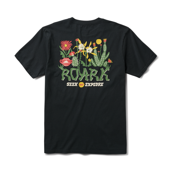 roark Cactus Garden Premium Tee in Black