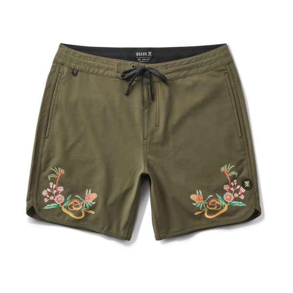 roark Chiller Boardshorts in Military