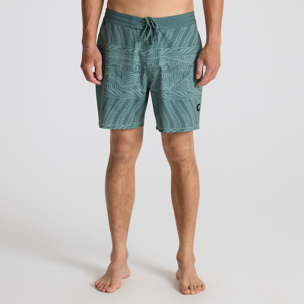 Roark Chiller Boardshorts In Slate Green