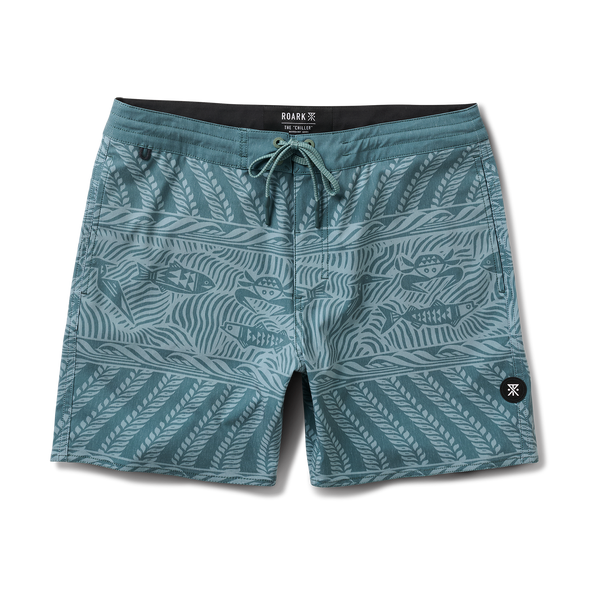 roark Chiller Boardshorts in Slate Green