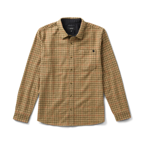 roark Crossroads Organic Cotton Flannel in Khaki