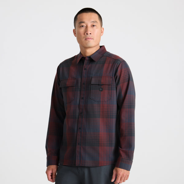 Roark Diablo Flannel In Sangria