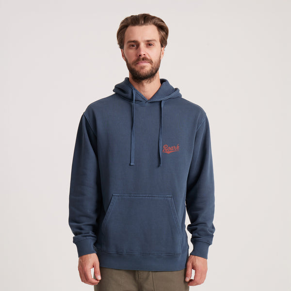 Roark Diamond Script Fleece In Navy