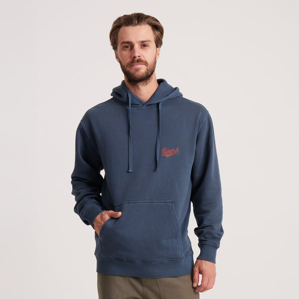 Roark Diamond Script Fleece In Navy
