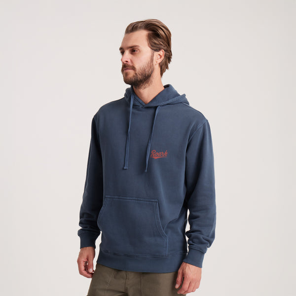 Roark Diamond Script Fleece In Navy