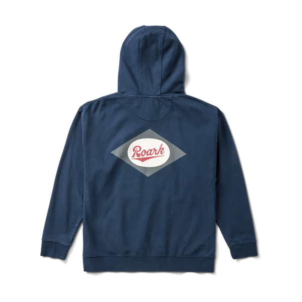 roark Diamond Script Fleece in Navy