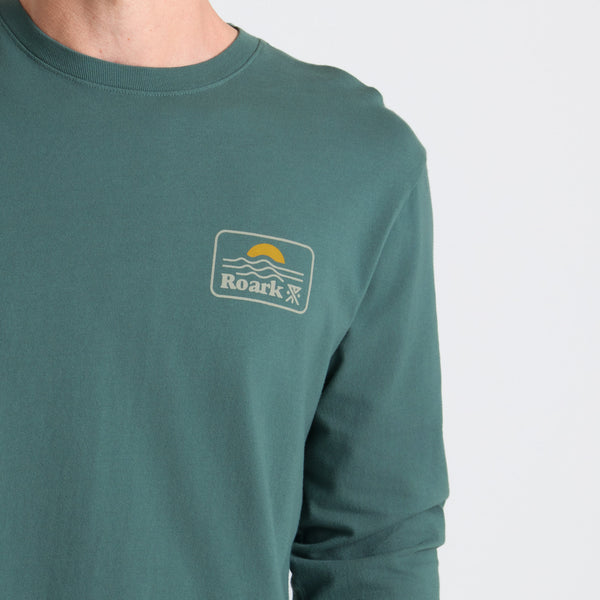 Roark Earth & Sea Premium Tees In Slate Green