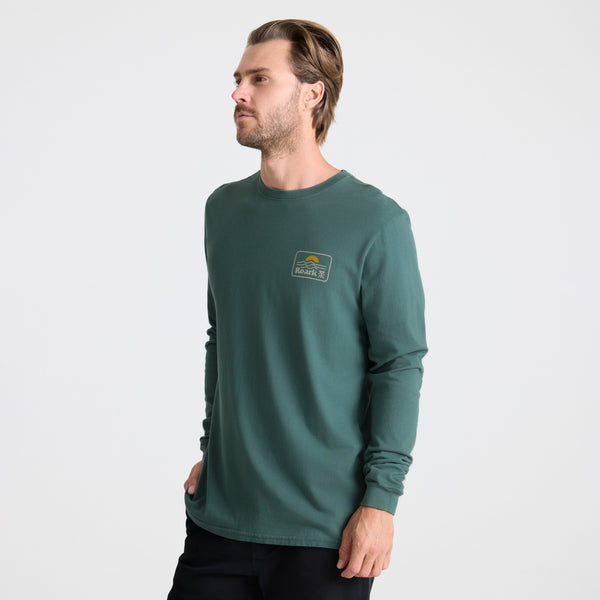 Roark Earth & Sea Premium Tees In Slate Green