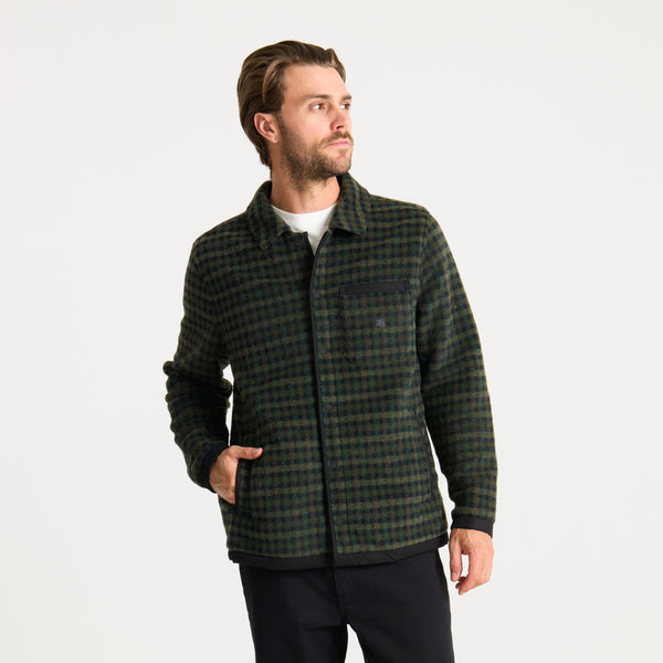 Roark Ember Overshirt In Dark Forest