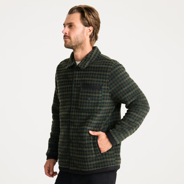 Roark Ember Overshirt In Dark Forest