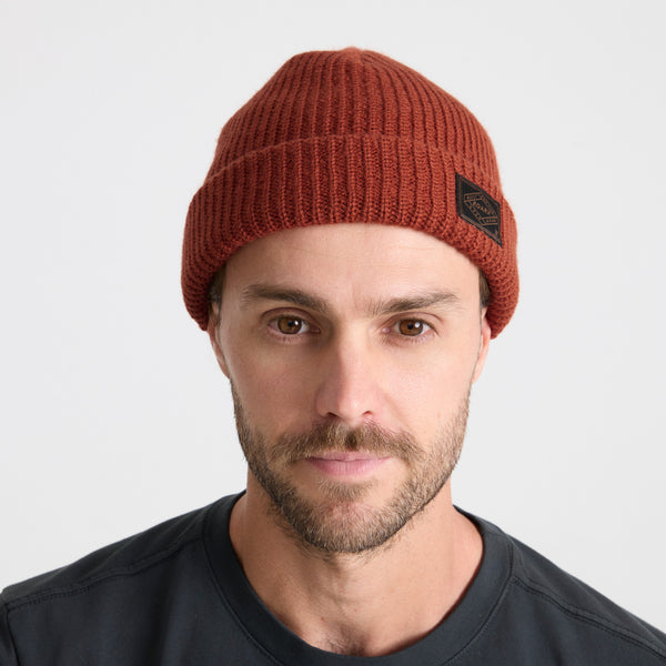 Roark Fisherman Beanie In Burnt Orange