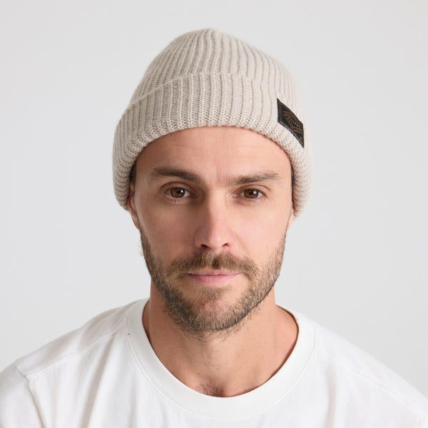 Roark Fisherman Beanie In Fossil