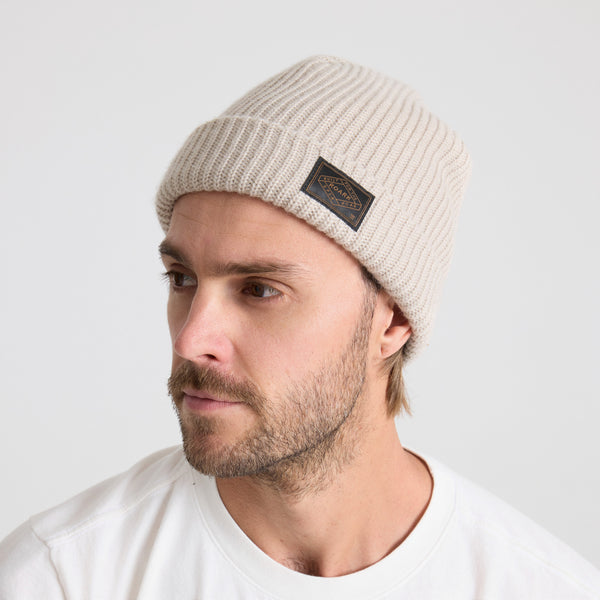 Roark Fisherman Beanie In Fossil