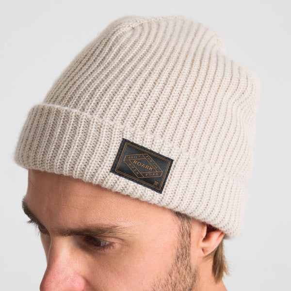 Roark Fisherman Beanie In Fossil