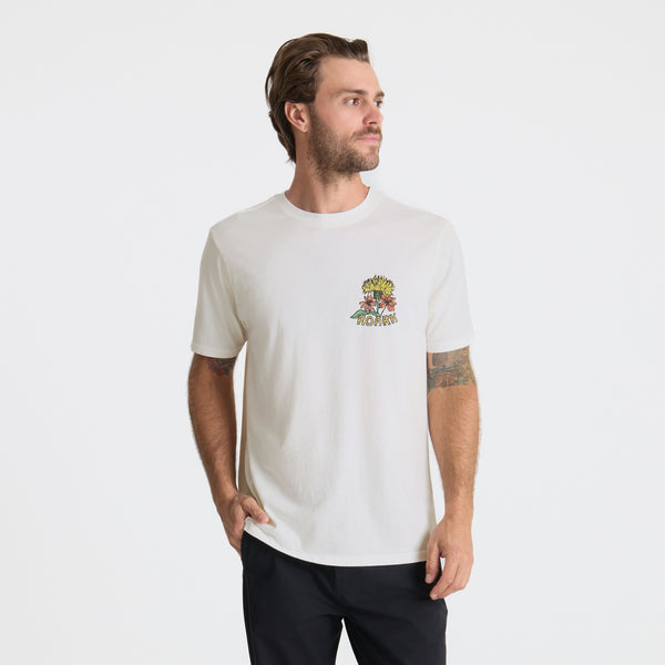 Roark Floral Bouquet Premium Tee In Off White
