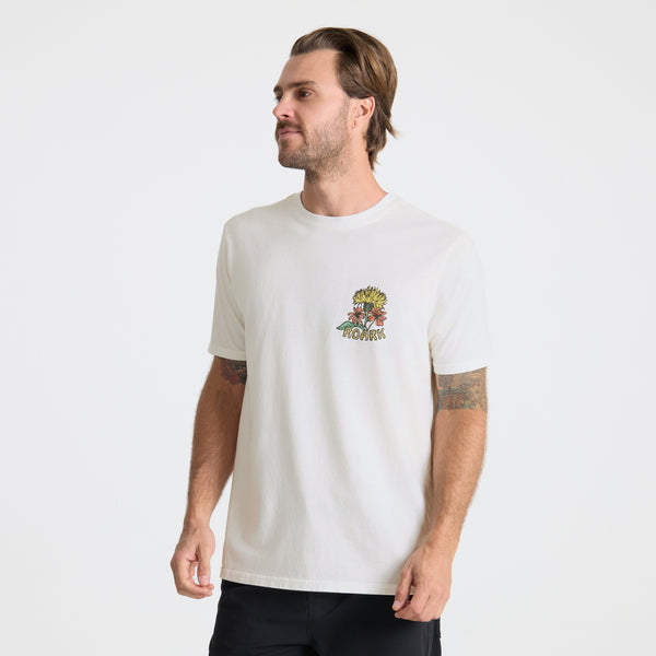 Roark Floral Bouquet Premium Tee In Off White