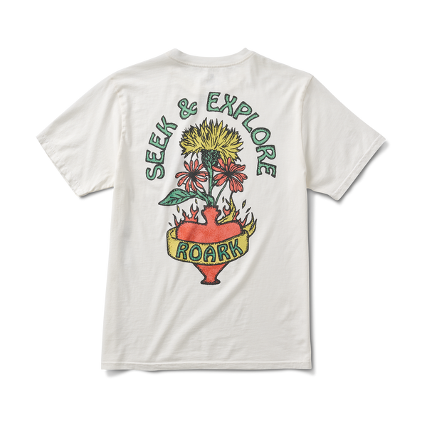 roark Floral Bouquet Premium Tee in Off White