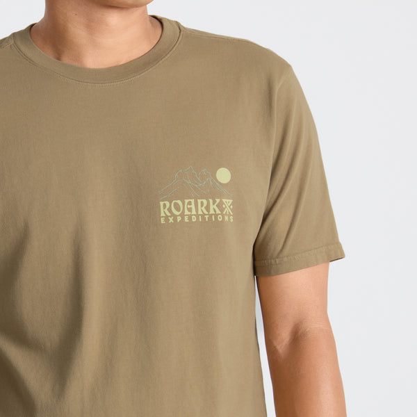 Roark Forever Roaming Premium Tee In Khaki