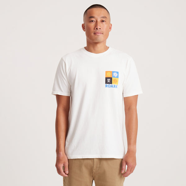 Roark Forever Roaming Premium Tee In Off White