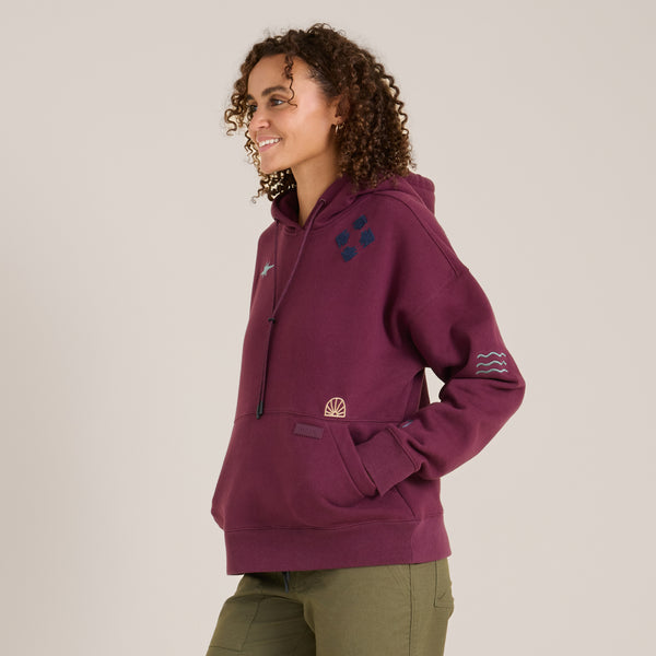 Roark Hiker Hoodie In Blackberry
