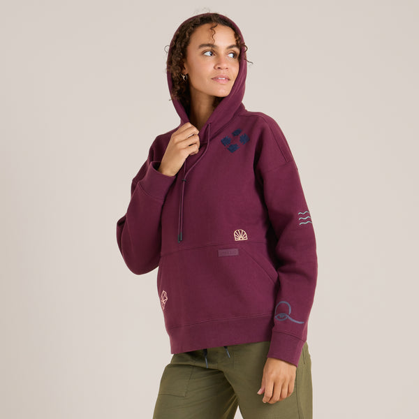 Roark Hiker Hoodie In Blackberry