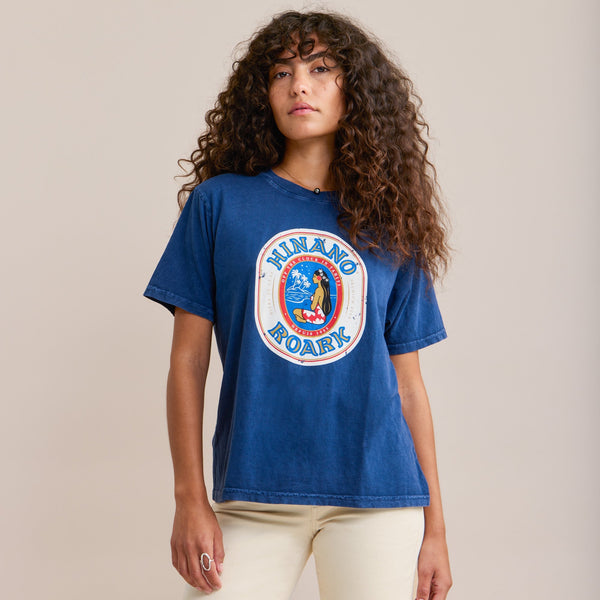 Roark Hinano Label Premium Tee - Dark Navy | Roark