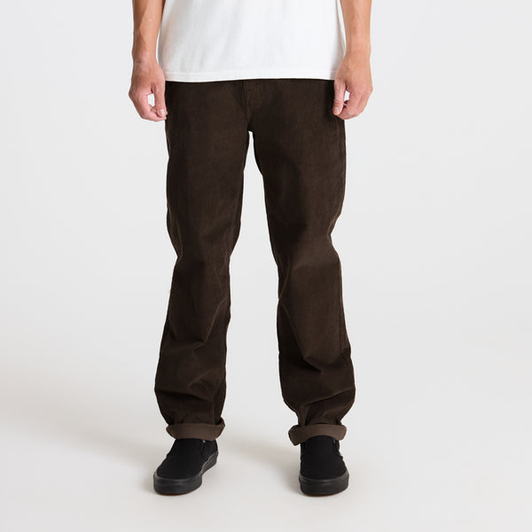 Roark Hwy 128 Cord Denim In Dark Brown