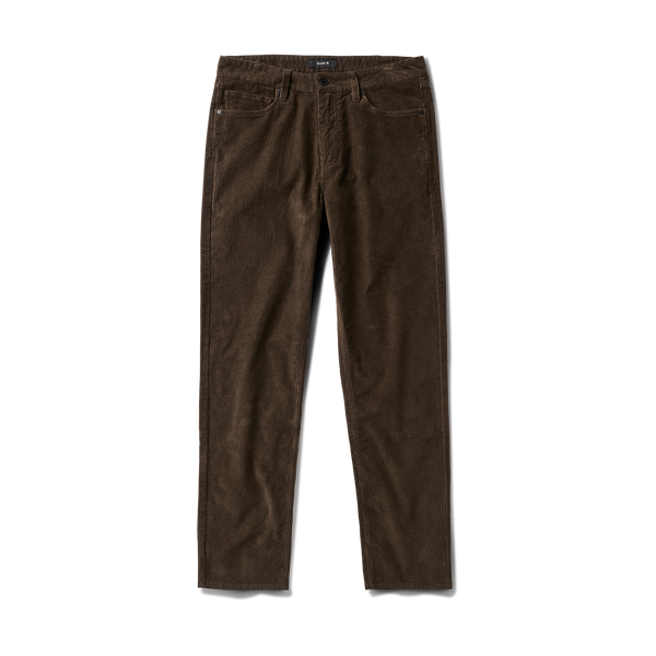 roark Hwy 128 Cord Denim in Dark Brown
