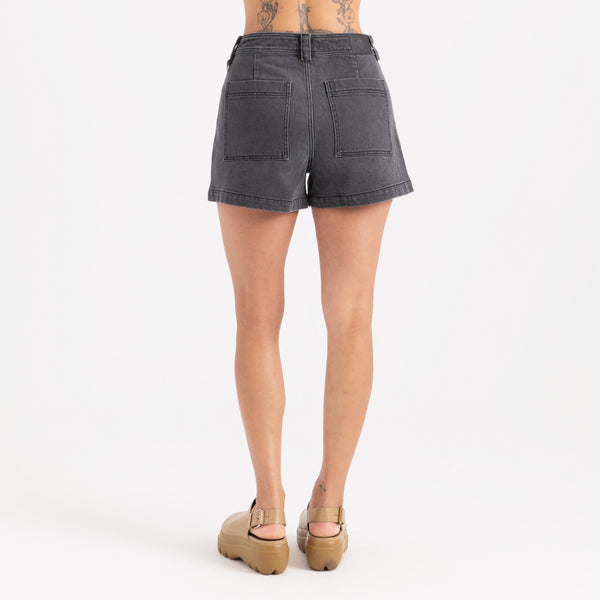 Roark HWY Shorts In Faded Black