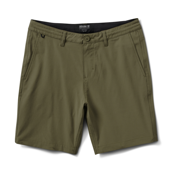 roark Hytide Hybrid Shorts in Military