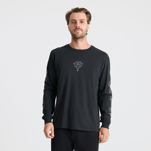 Roark Icons Premium Long Sleeve Tee In Black