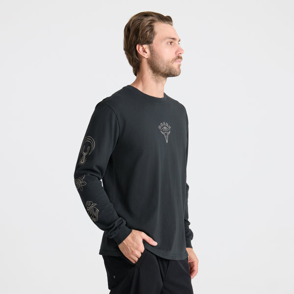 Roark Icons Premium Long Sleeve Tee In Black