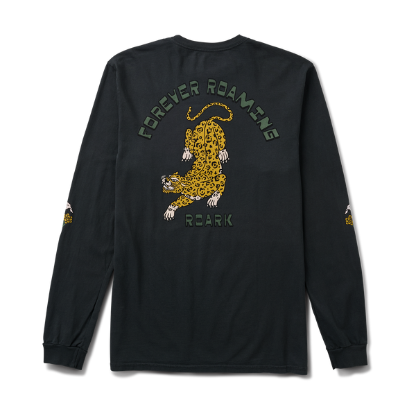 roark Jaguar Long Sleeve Premium Tee in Black