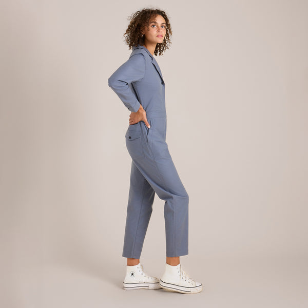 Roark Layover Jumpsuit - Slate Blue | Roark