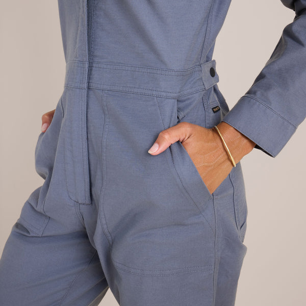 Roark Layover Jumpsuit - Slate Blue | Roark