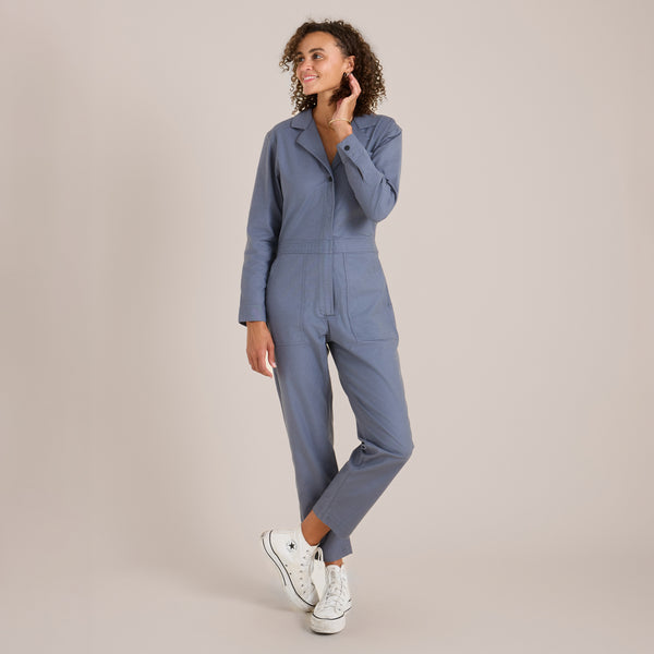 roark Layover Jumpsuit - Slate Blue | Roark