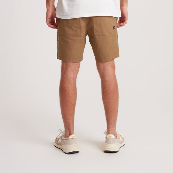 Roark Layover Utility Ripstop Shorts In Dark Khaki
