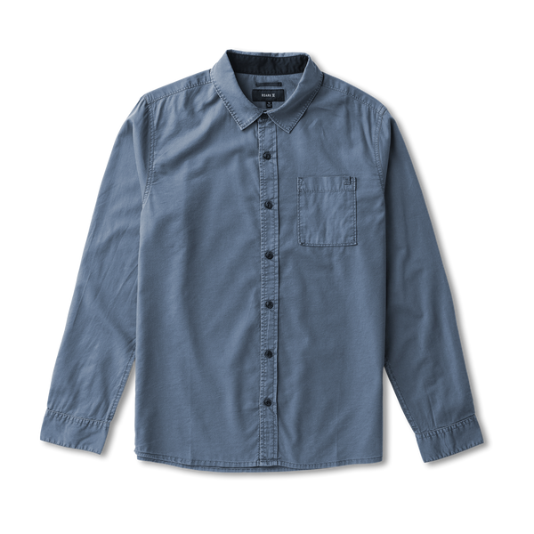 roark Made To Fade Button Up Shirt in Washed Slate